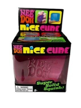 Schylling NeeDoh Nice Cube Pink Authentic New in Sealed Box